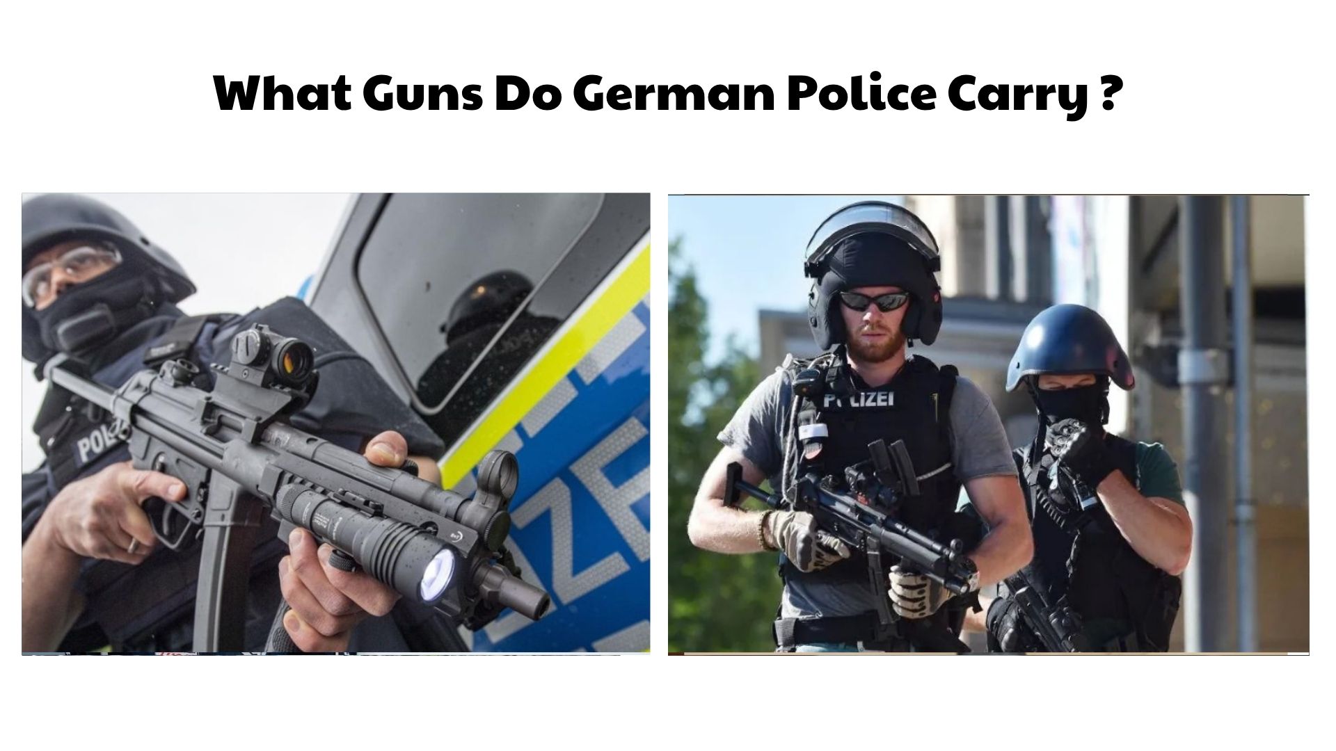 What Guns Do German Police Carry