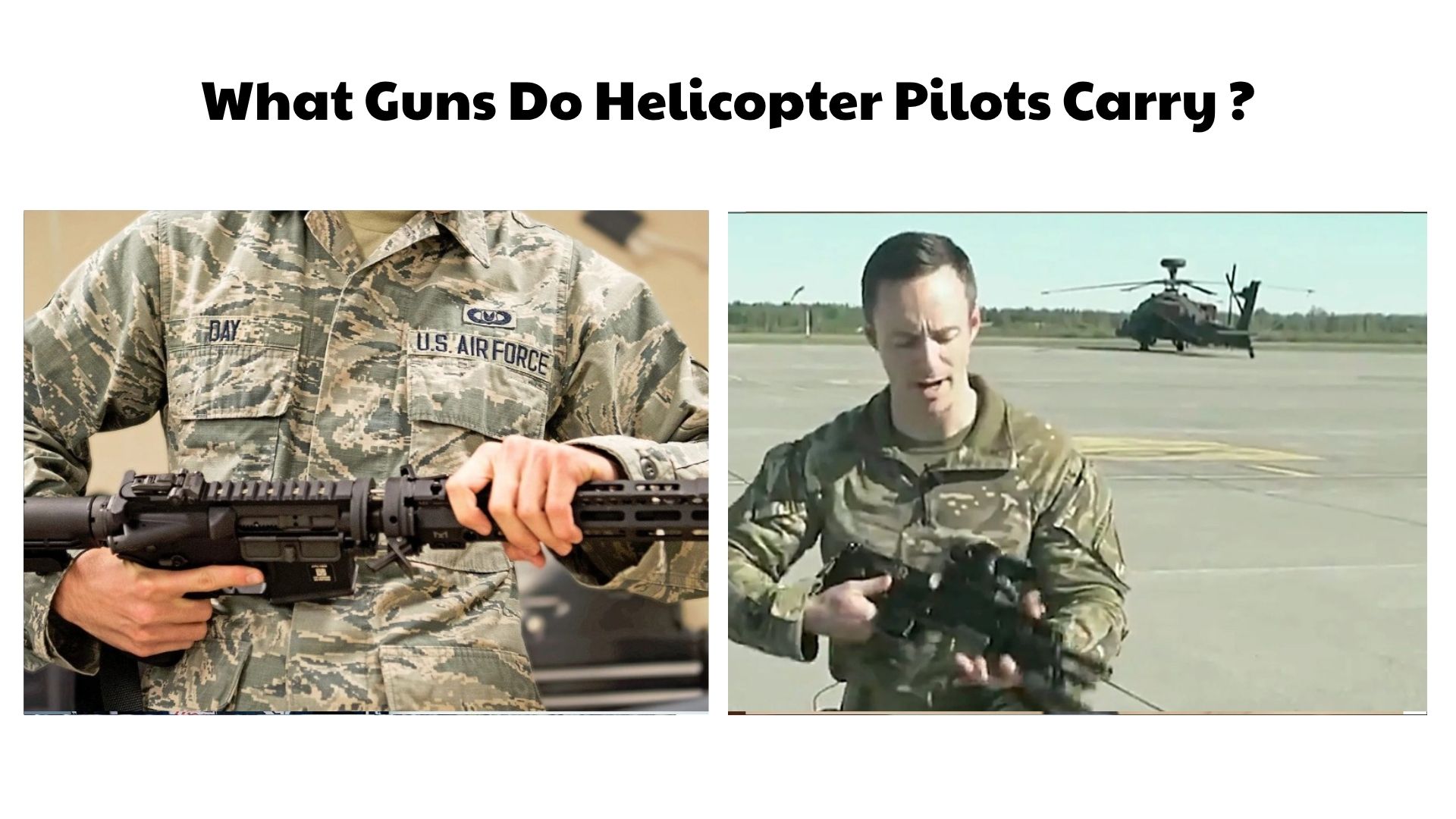 What Guns Do Helicopter Pilots Carry