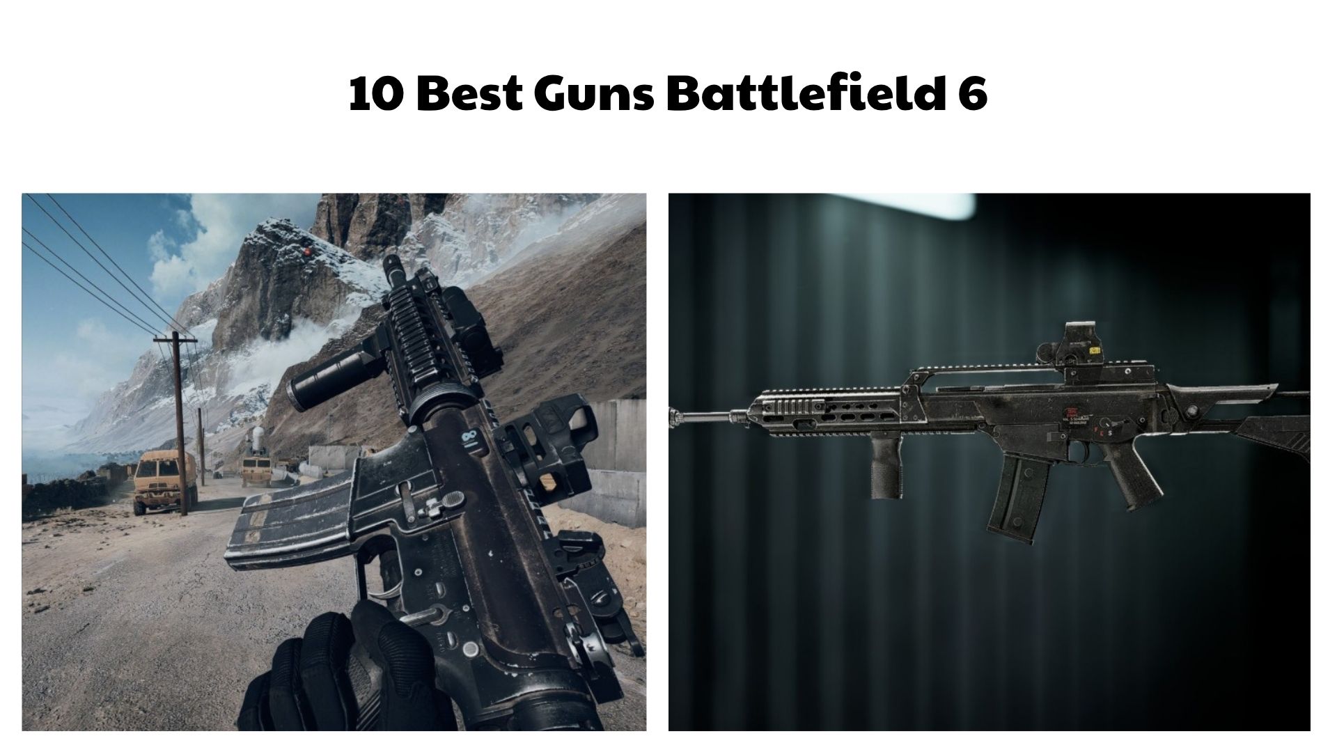 10 Best Guns Battlefield 6