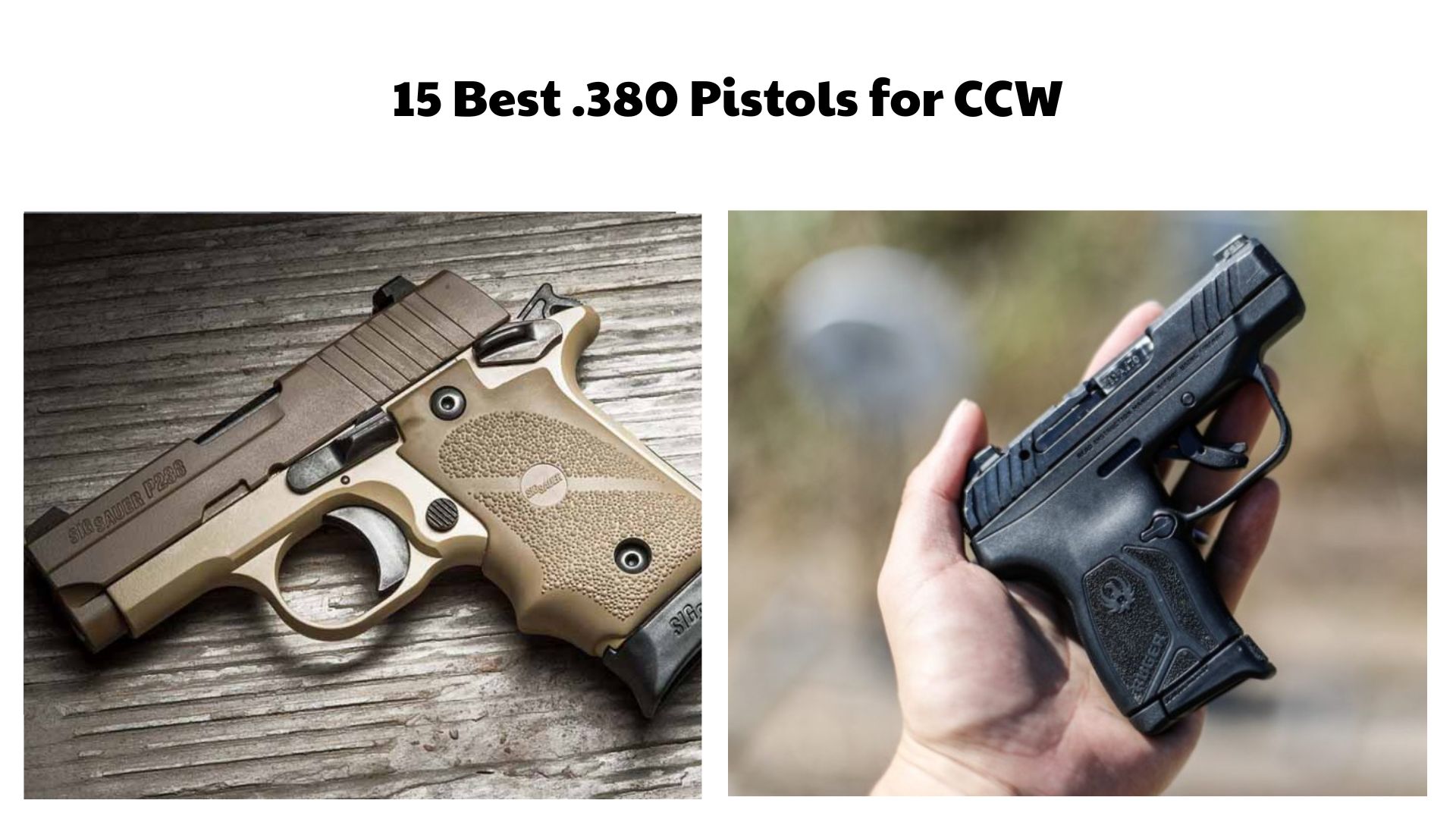 15 Best .380 Pistols for CCW