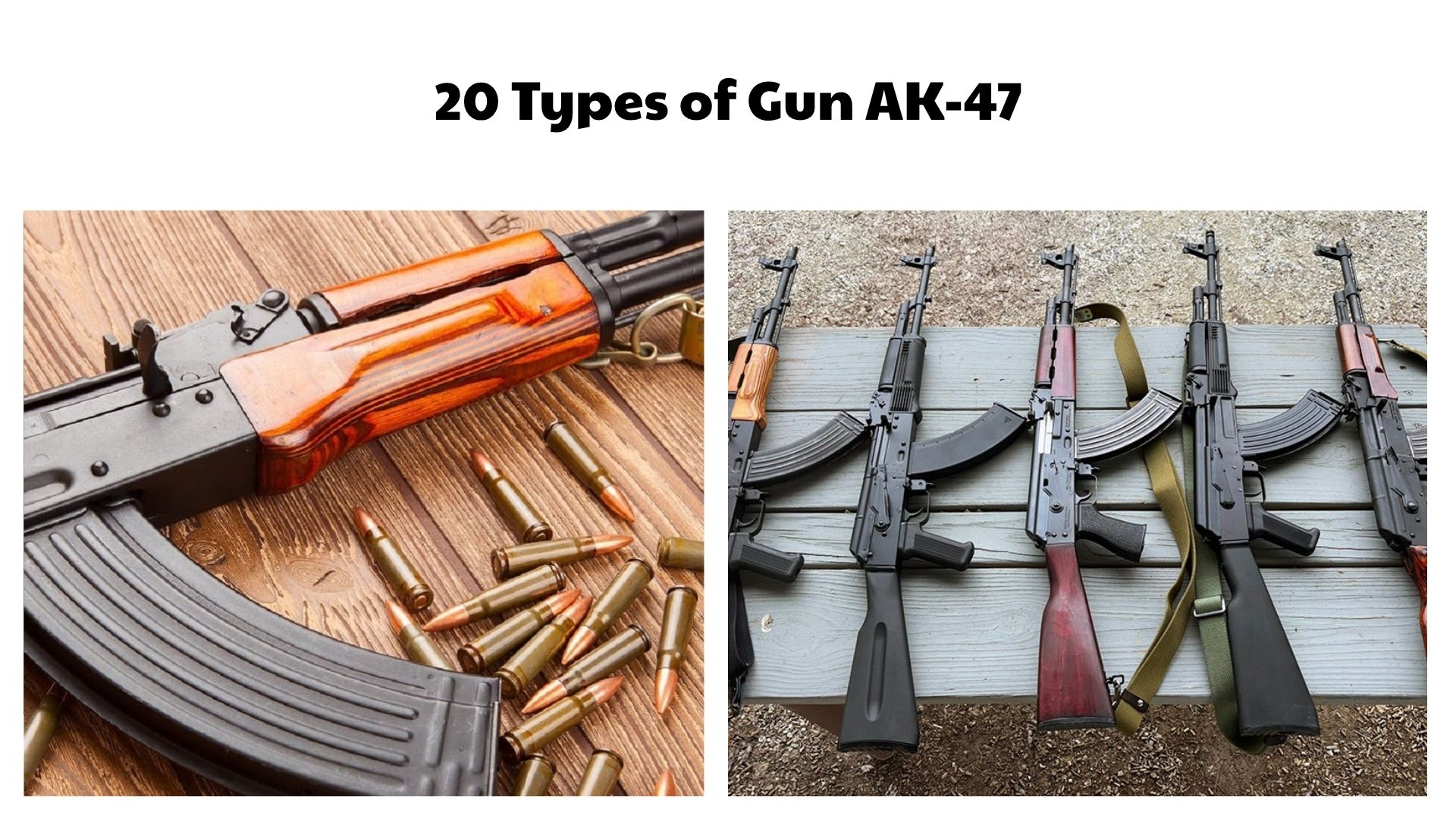 20 Types of Gun AK-47