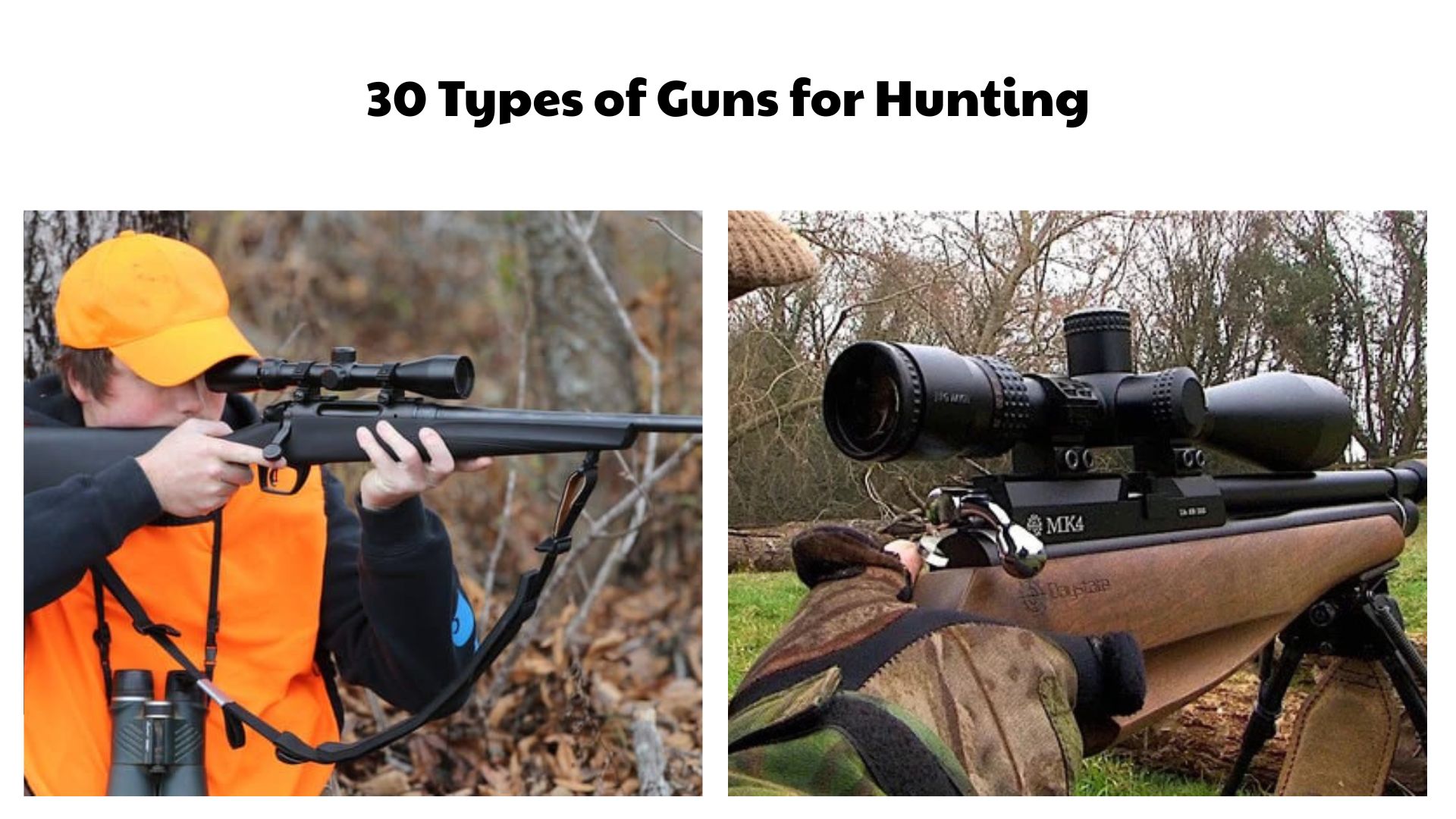 30 Types of Guns for Hunting