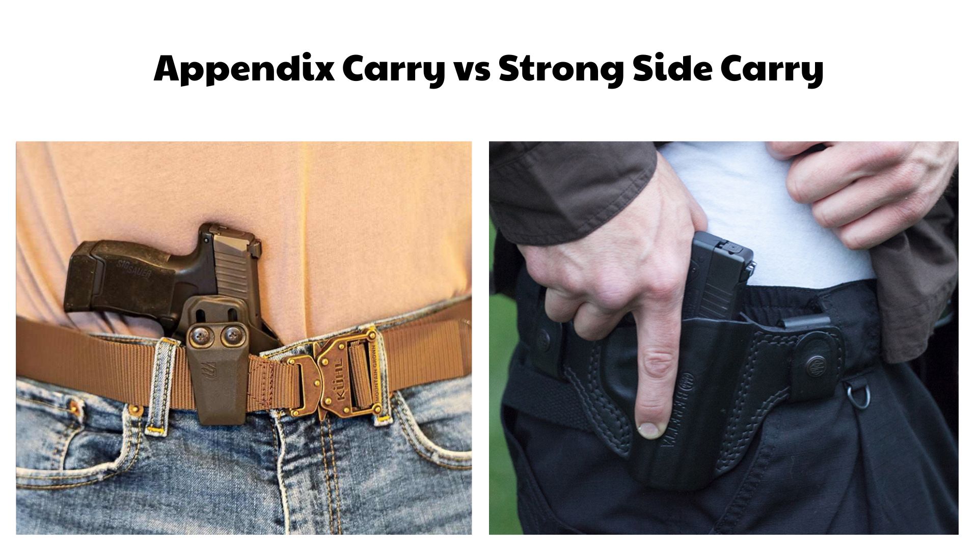 Appendix Carry vs Strong Side Carry