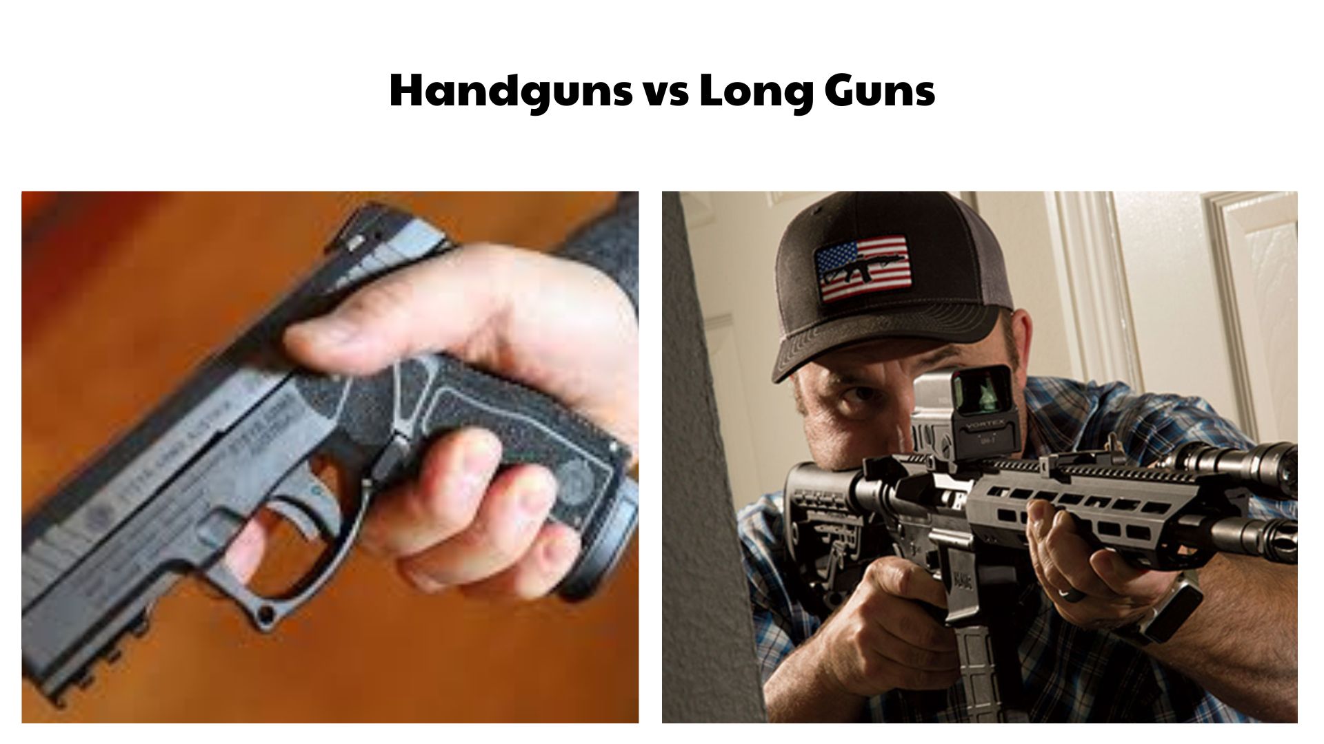 Handguns vs Long Guns