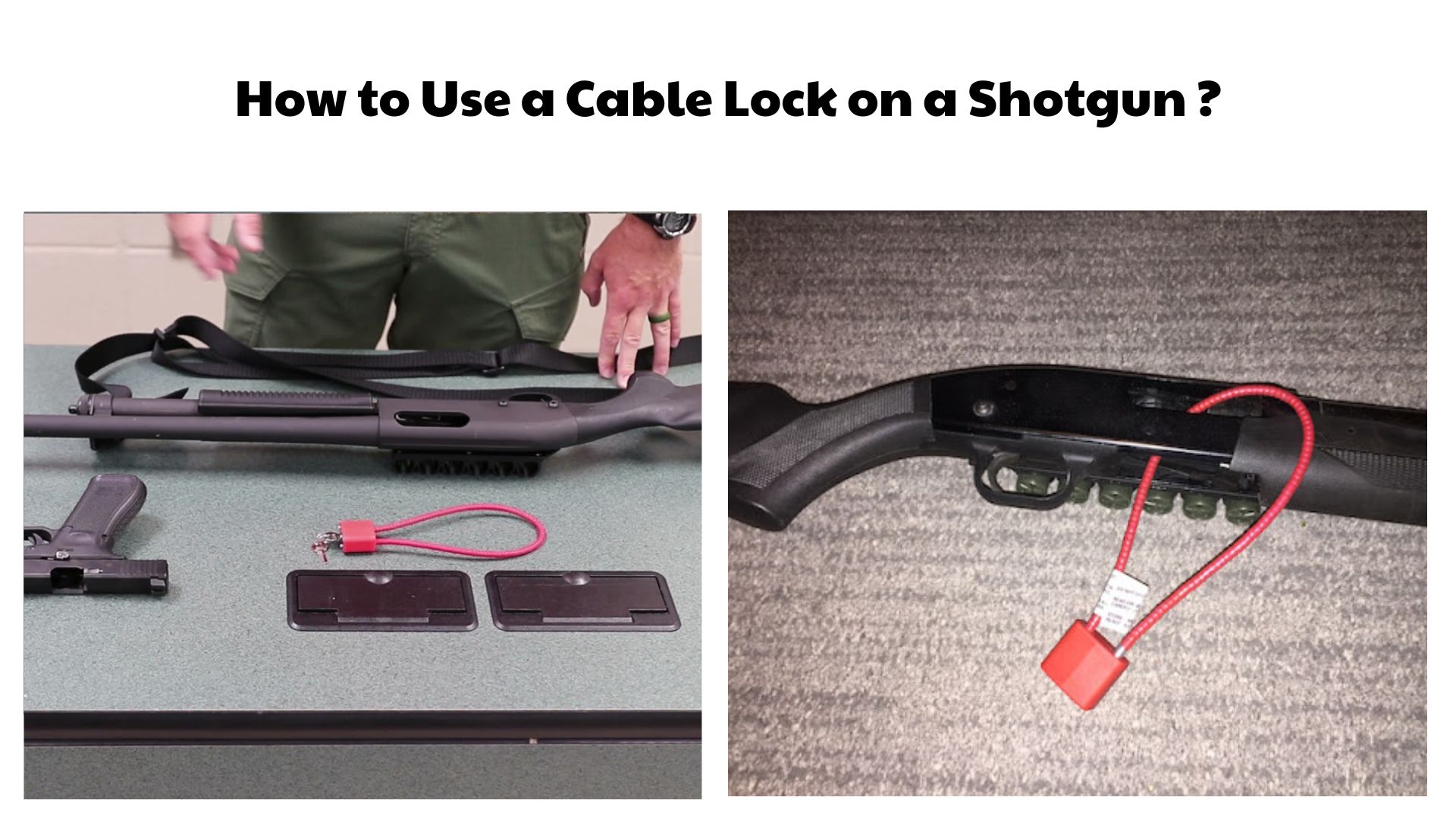 How to Use a Cable Lock on a Shotgun