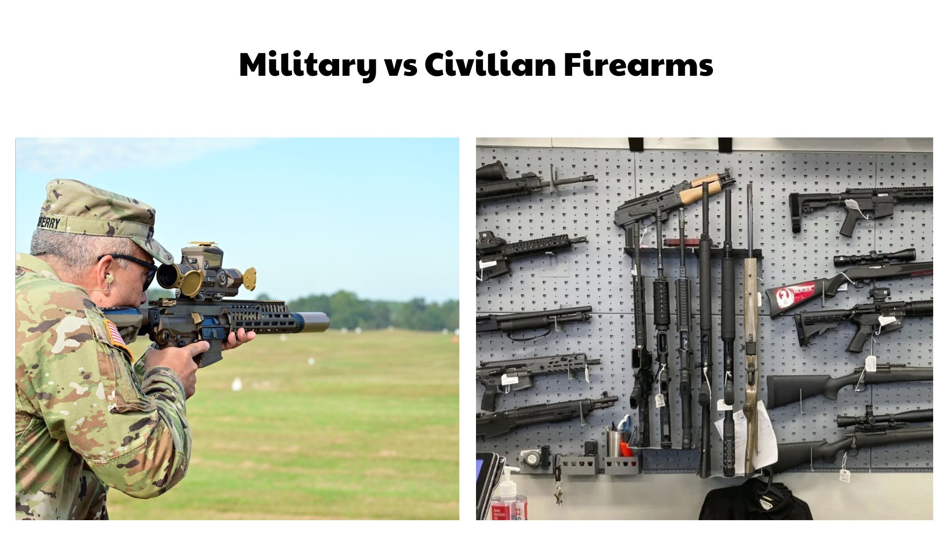 Military vs Civilian Firearms