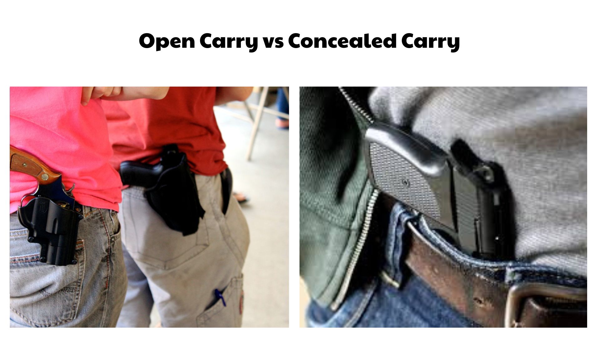 Open Carry vs Concealed Carry