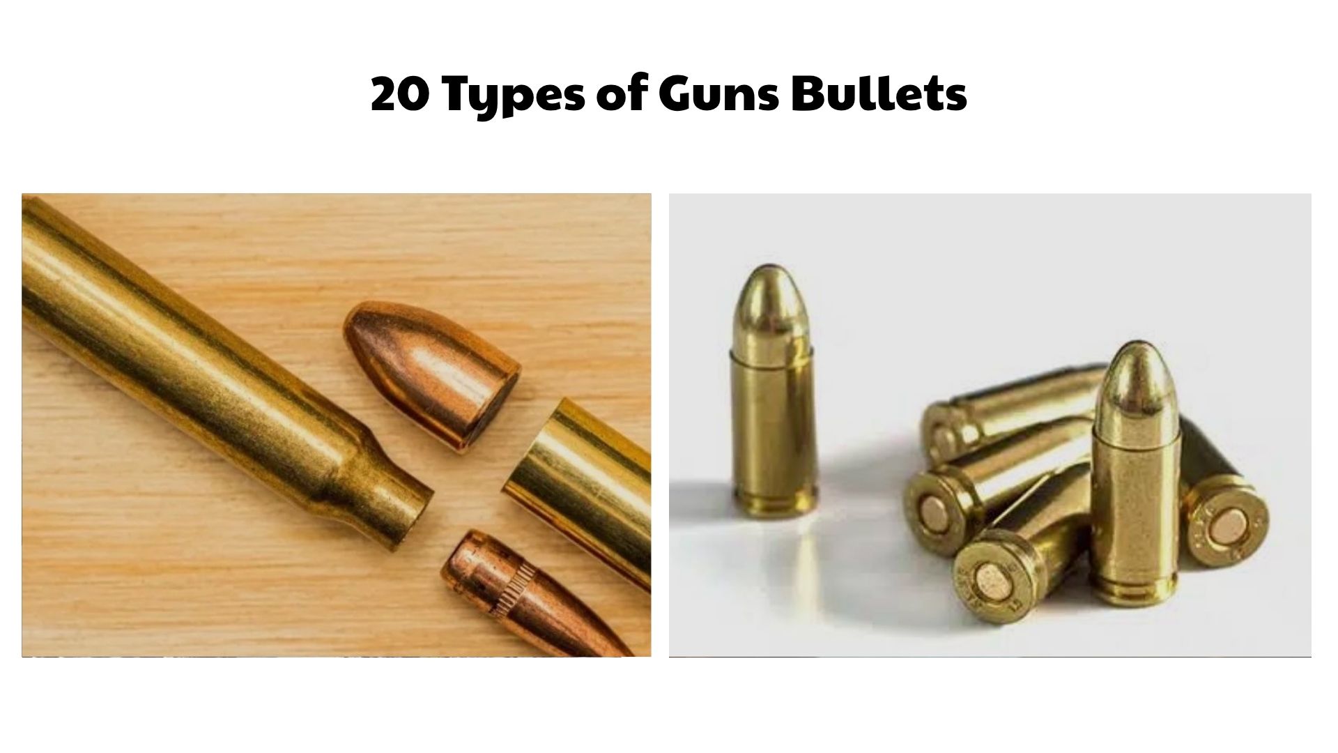 Types of Guns Bullets