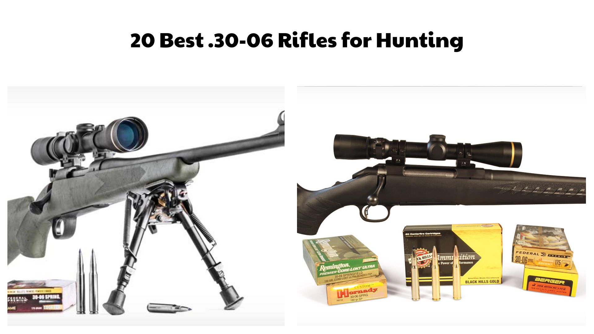 20 Best .30-06 Rifles for Hunting