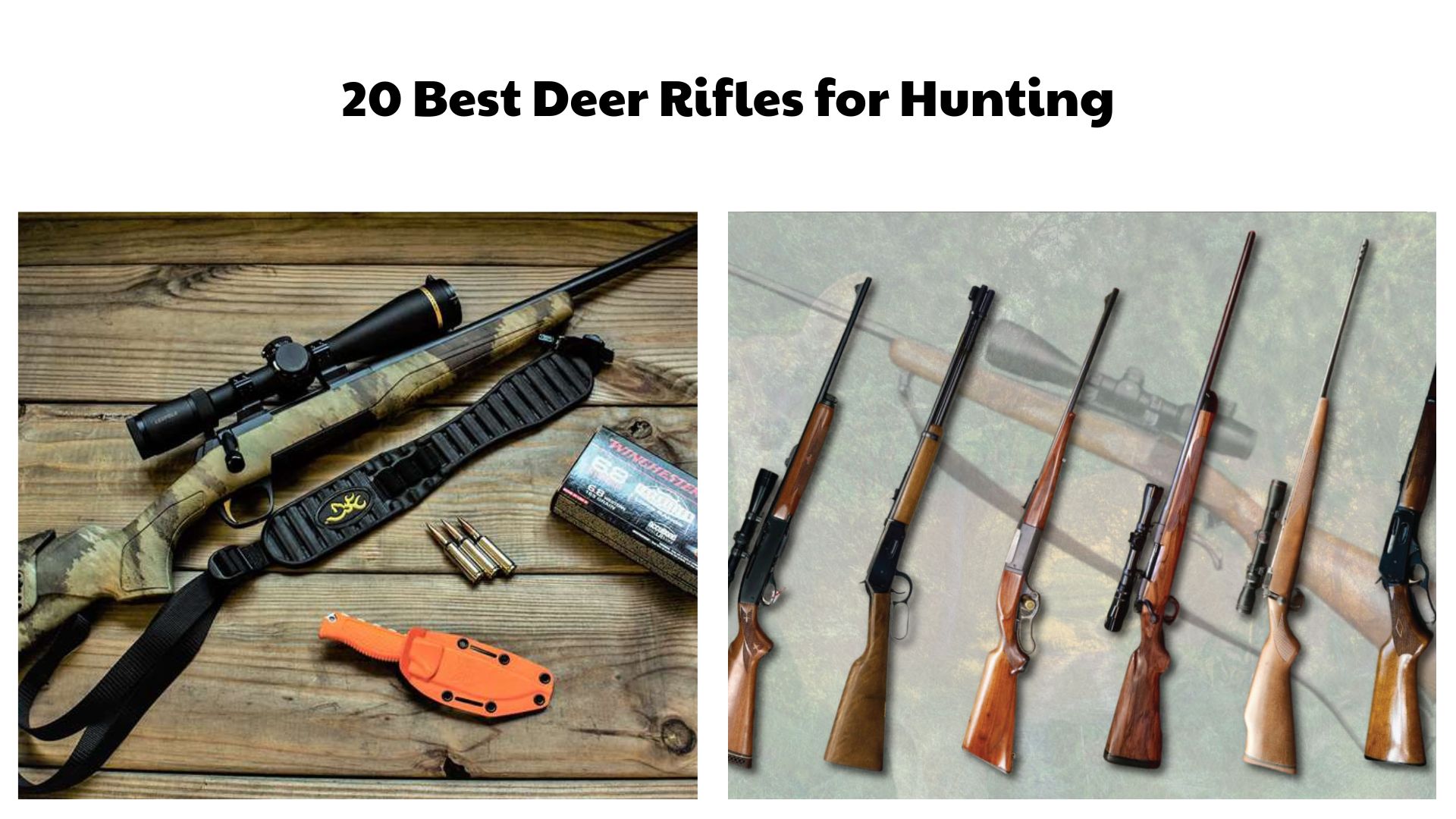 20 Best Deer Rifles for Hunting