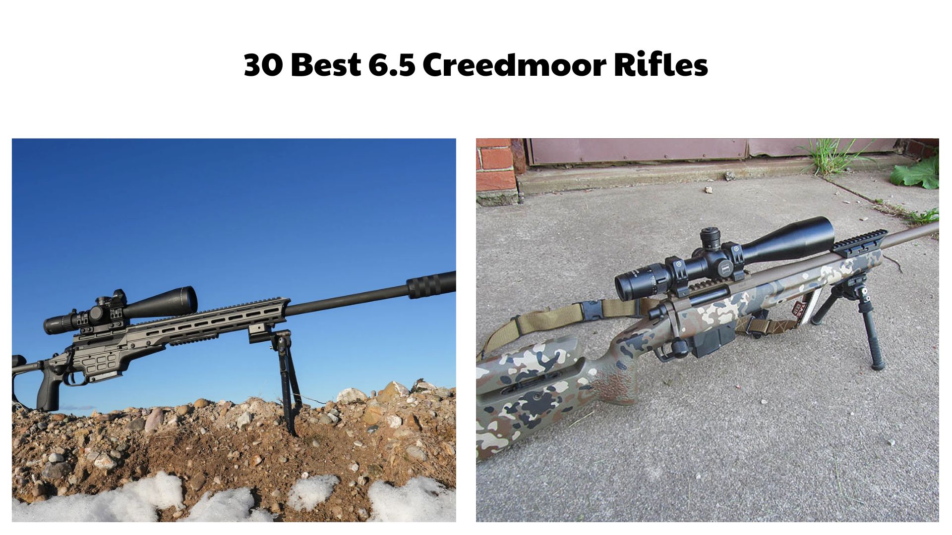 30 Best 6.5 Creedmoor Rifles