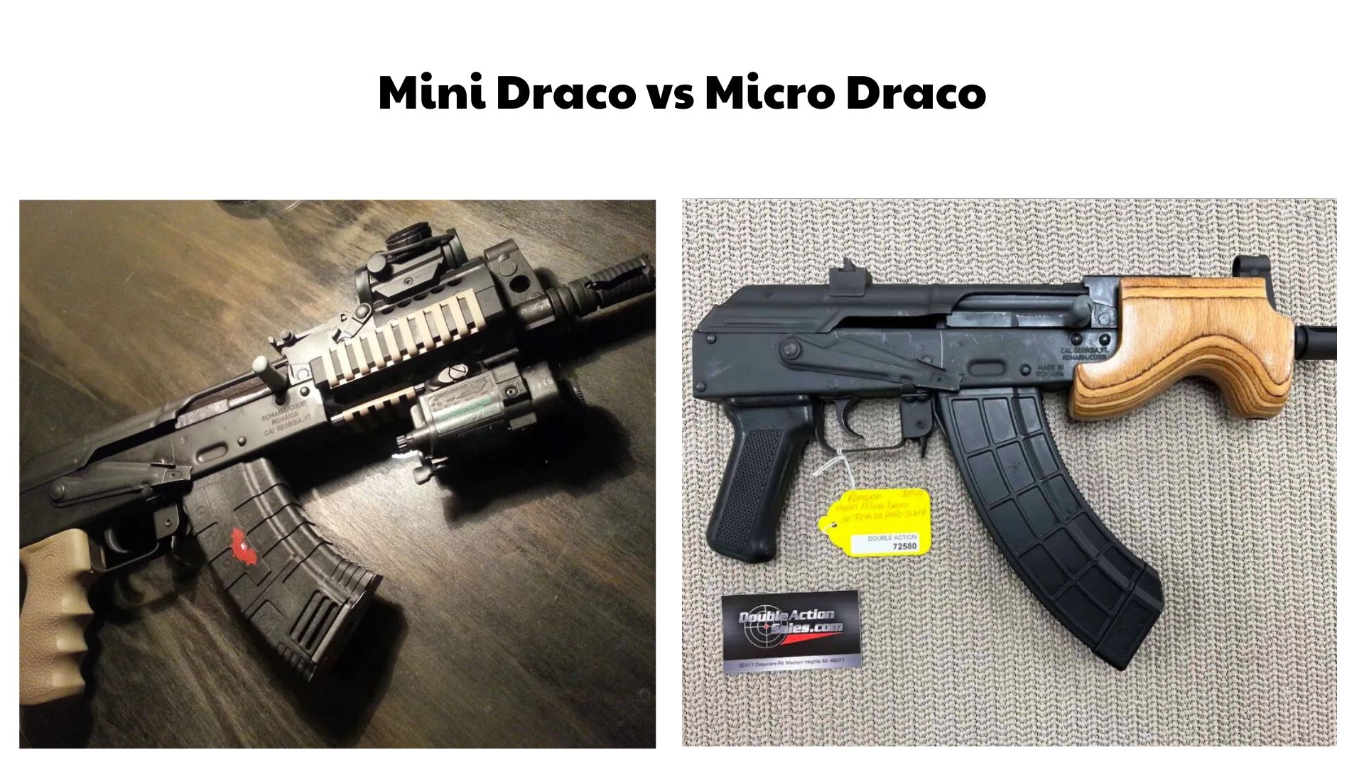Mini Draco vs Micro Draco