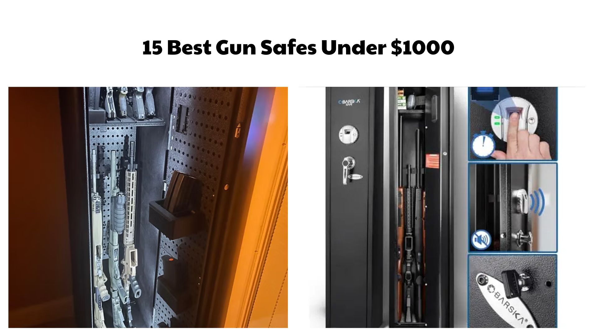 15 Best Gun Safes Under $1000