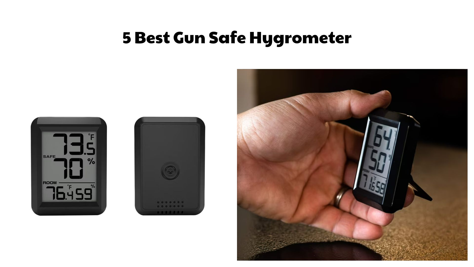 5 Best Gun Safe Hygrometer