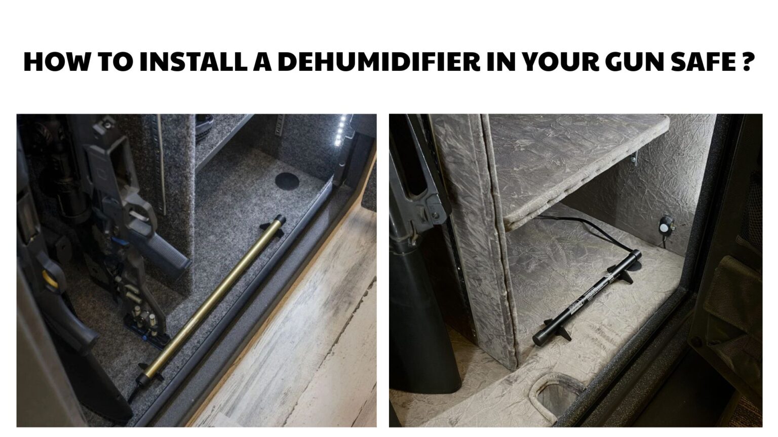 How to Install a Dehumidifier in Your Gun Safe: Safe Storage Guide