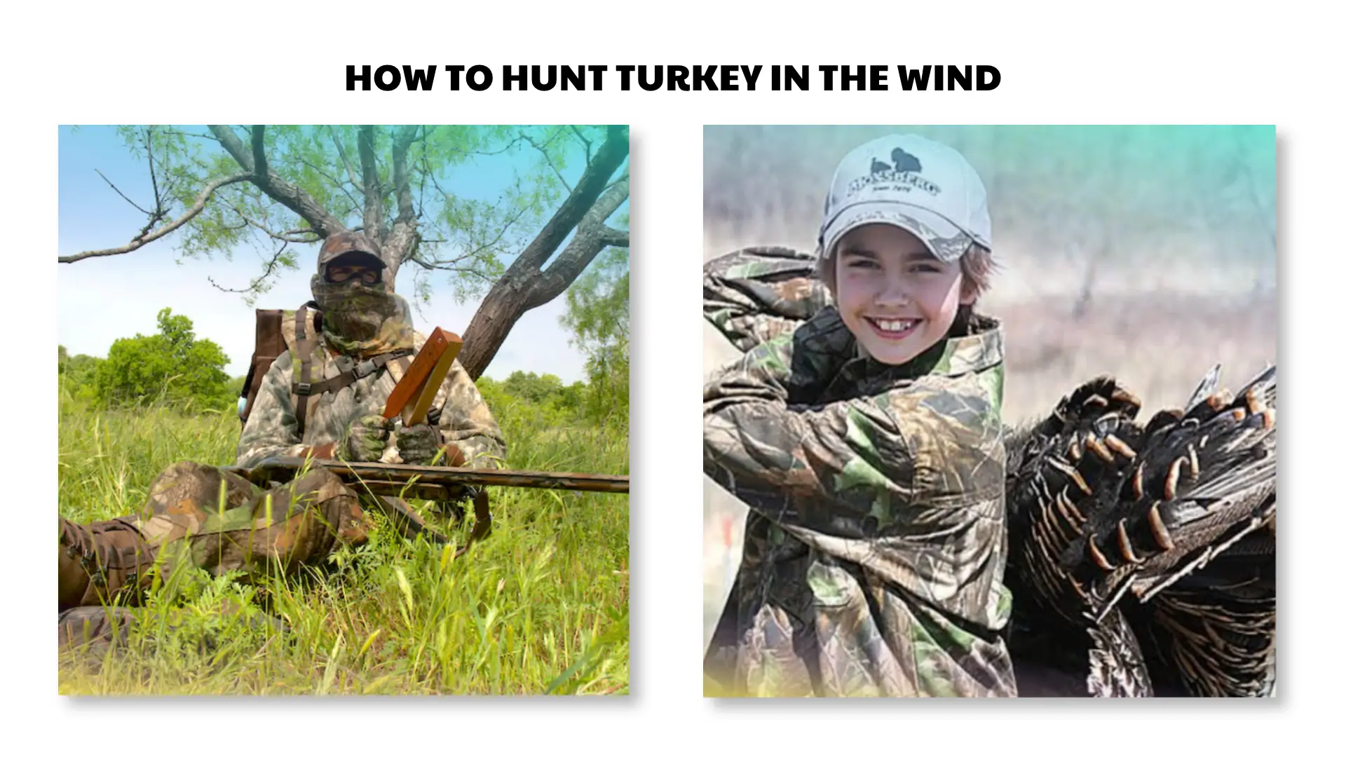 how to hunt turkey in the wind
