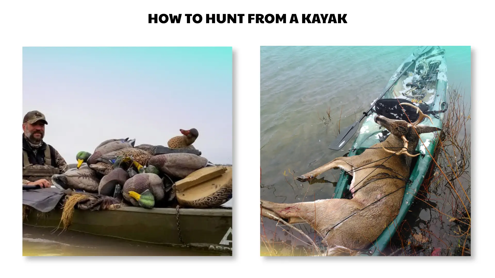 how to hunt from a kayak
