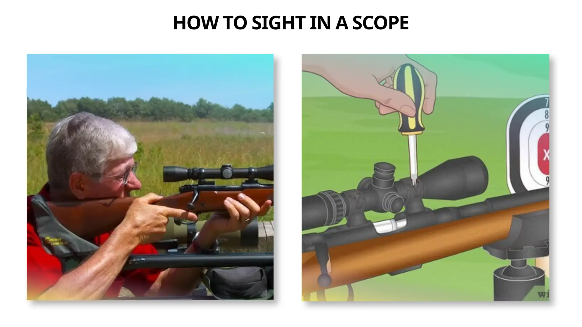 how to sight in a scope