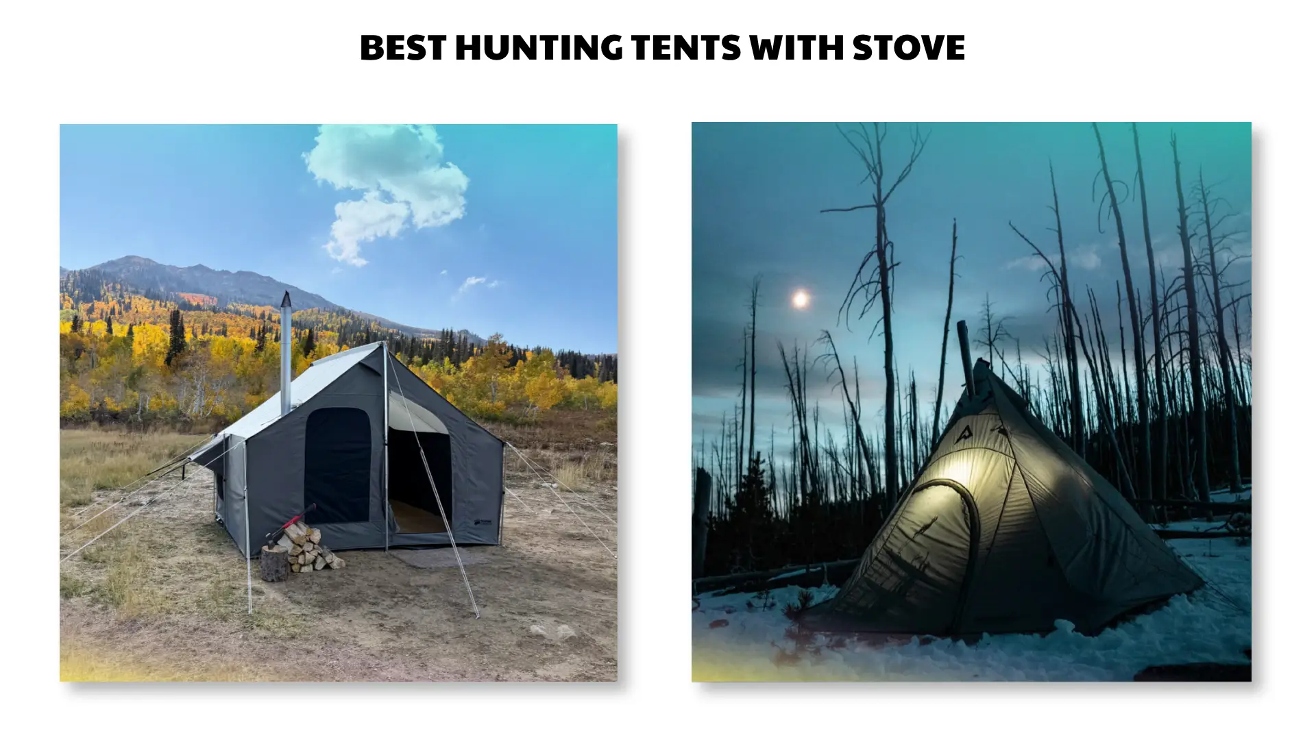best hunting tents with stove