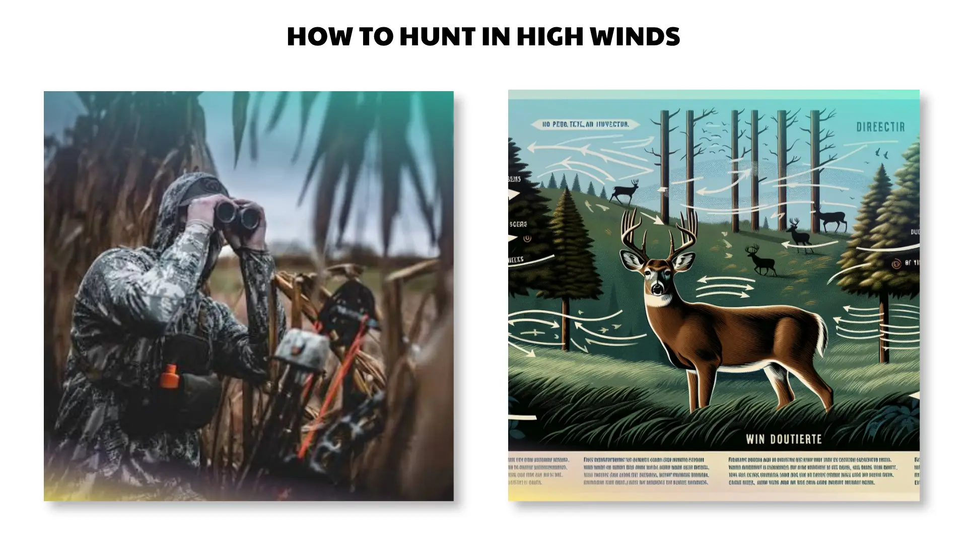 how to hunt in high winds