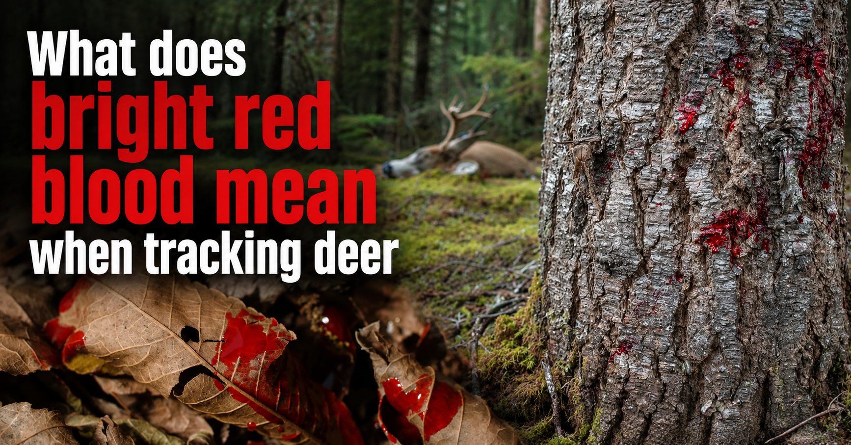 what-does-bright-red-blood-mean-when-tracking-deer