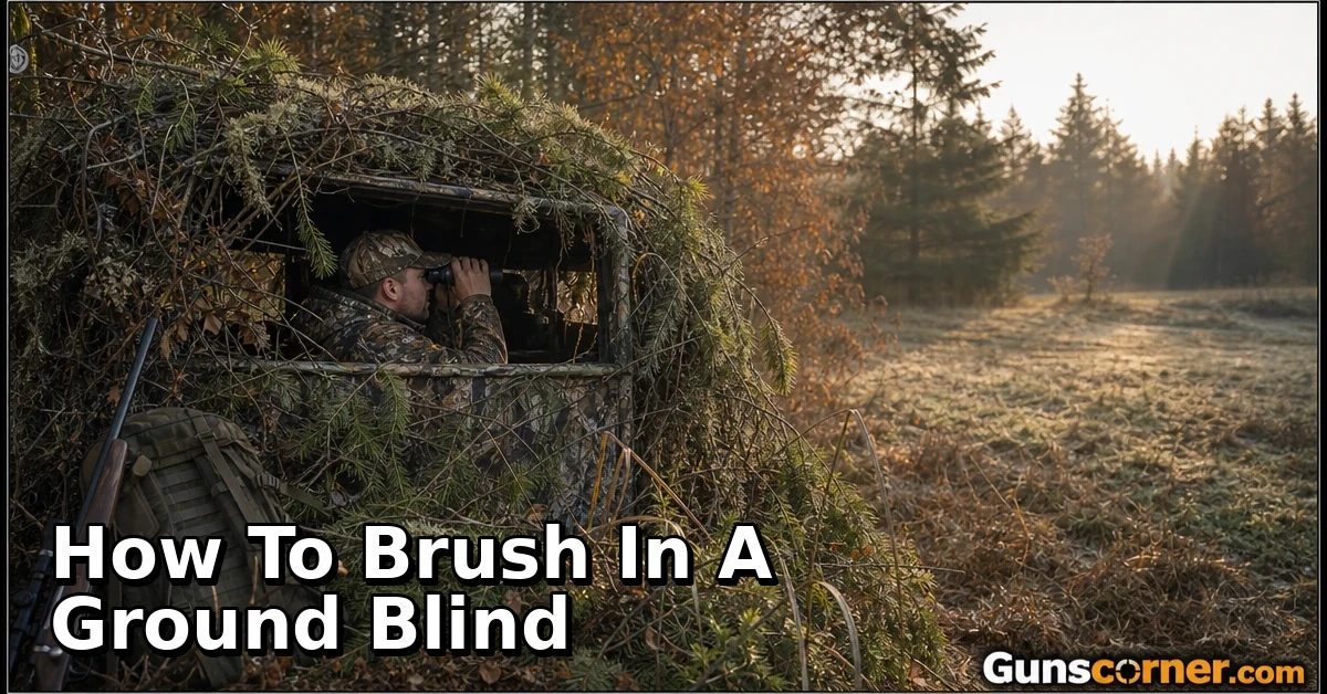 How to Brush In a Ground Blind: A Beginner-Friendly Hunting Guide