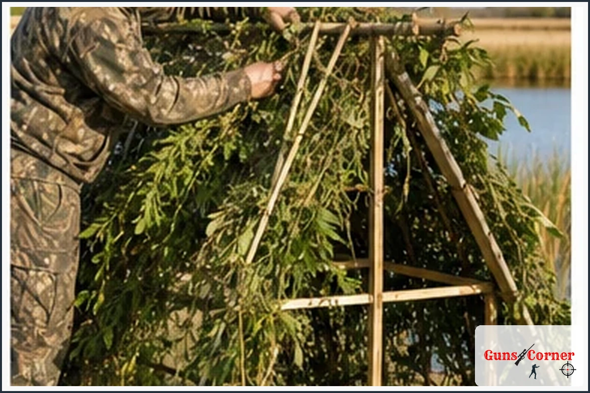 Temporary Brush Blind